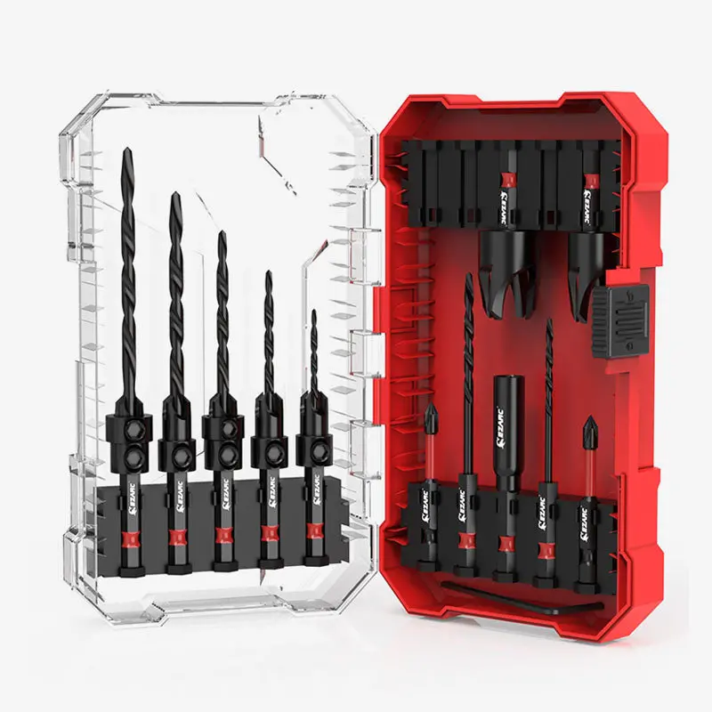 15- Or 24-Piece Countersink Drill Bit Set – With Durable Storage Box 1