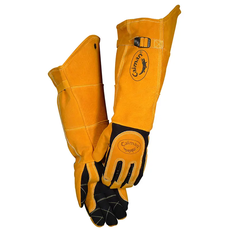 21-Inch Deerskin Fr Insulated Mig/Stick Welding Gloves – 6 Pairs 1