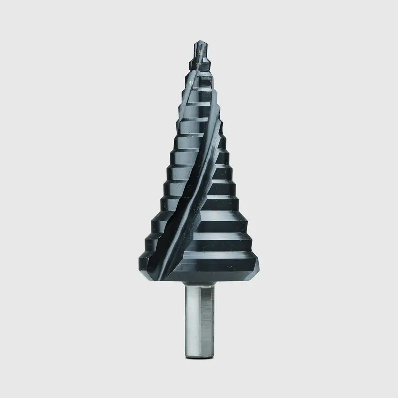 3-Flute Step Drill Bit – M5 To M40 Size Range For Sheet Metal 1