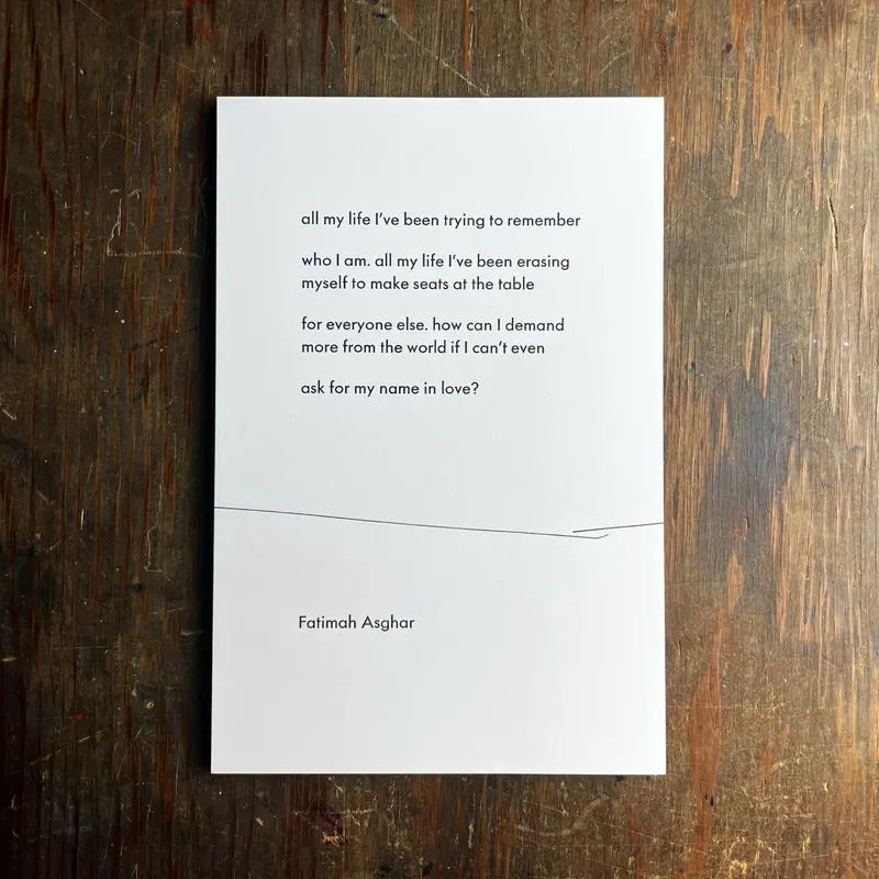 'All My Life' Reflective Broadside 1