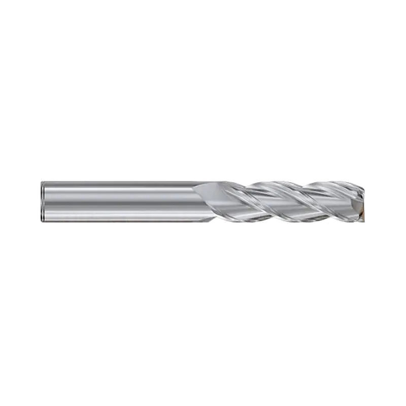 Alu-Power E5H24 — Standard & Long-Length 3-Flute Corner Radius Hpc Carbide End Mill (Plain Shank) 1