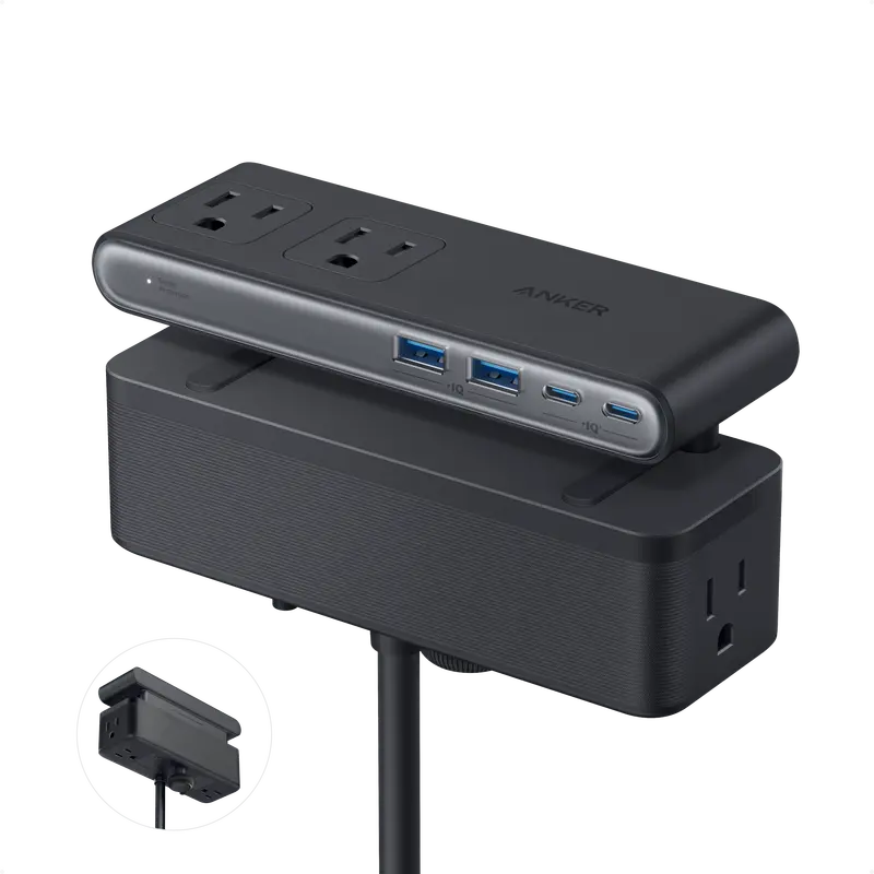 Anker Nano 10-In-1 Power Strip With Clamp Mount And 70W Output 1