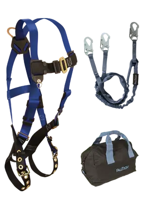 Back-D-Ring Harness With Tongue Buckles, 6-Foot Internal Y-Leg Lanyard, And Gear Bag 1