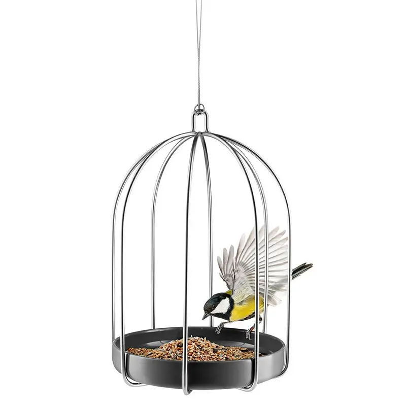 Bird Feeding Station With Protective Cage 1