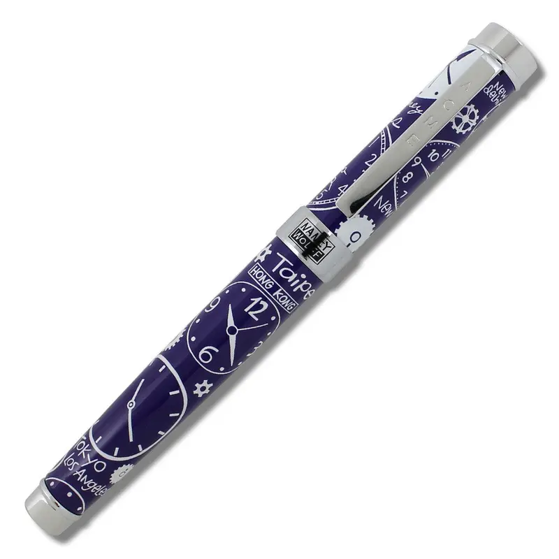 Clocks-Themed Rollerball Pen With Precision Tip 1