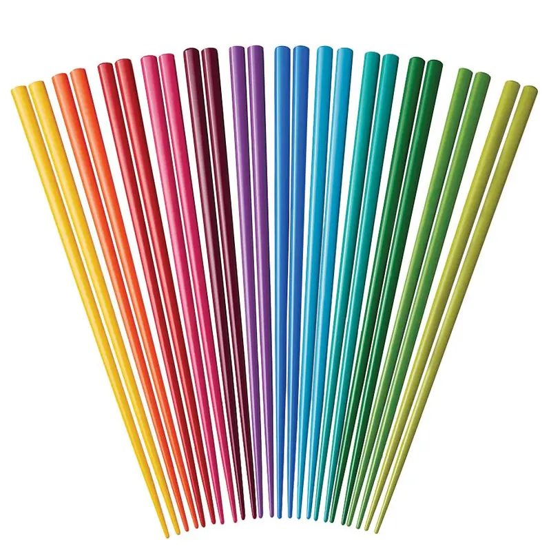 Colorful Rainbow-Print Chopsticks 1