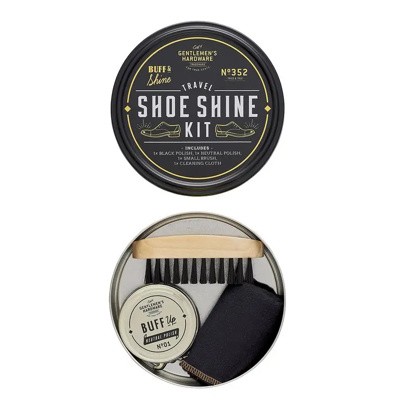 Compact Travel Shoe Shine Kit For On-The-Go Polishing 1