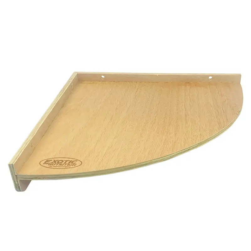 Corner-Mount Wooden Platform For Habitats 1