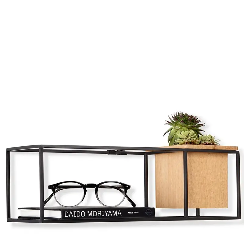 Cubist Small Shelf – Geometric Floating Display Unit 1