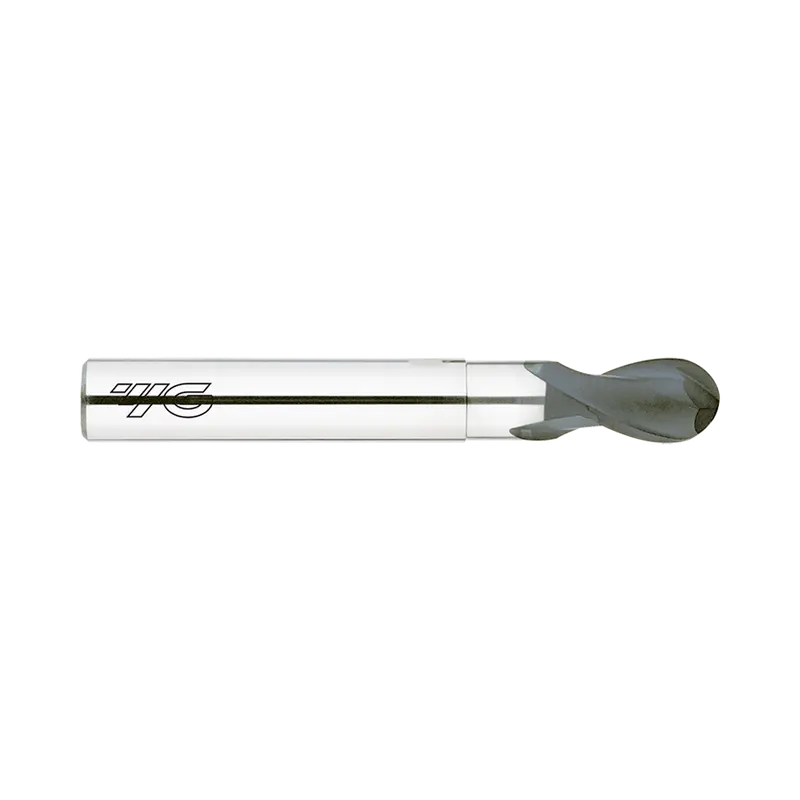 D-Power Ei880 — Diamond-Coated Short-Neck 2-Flute Ball Nose End Mill For Graphite 1