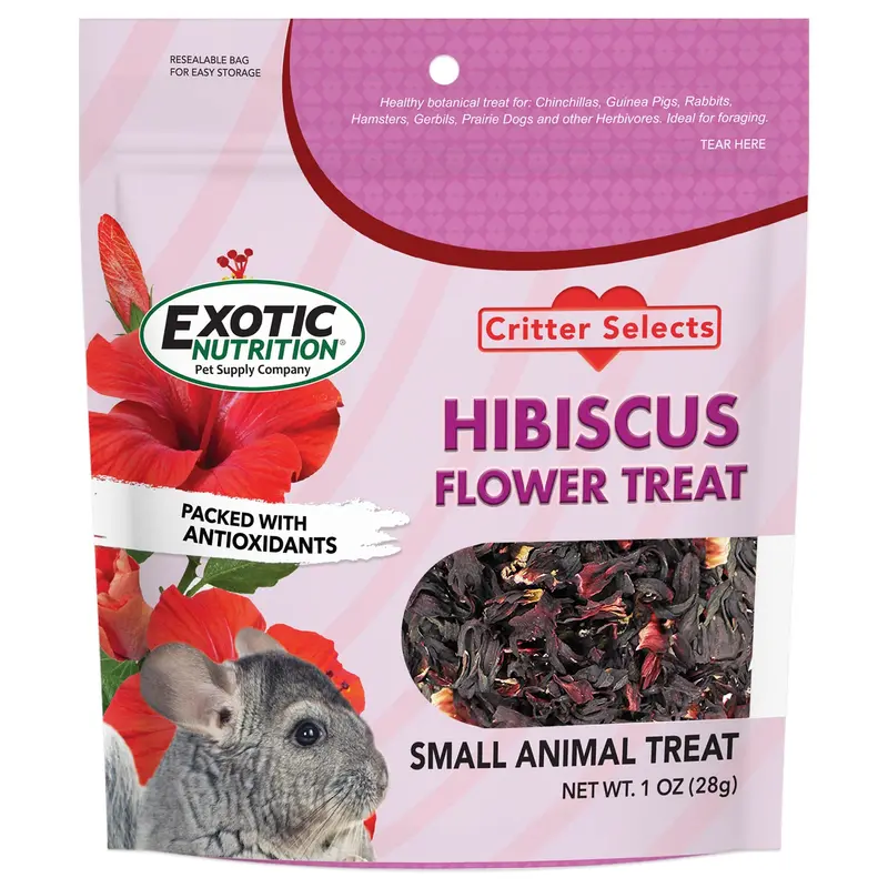 Dried Hibiscus Blossom Snack For Small Pets 1
