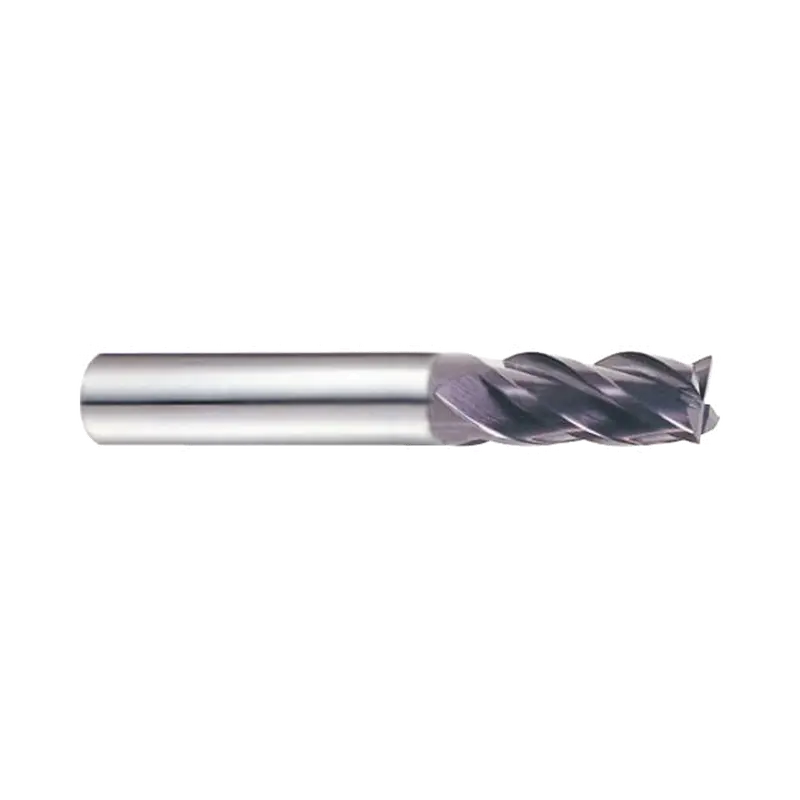 (Eh913) Jet-Power Carbide 4-Flute End Mill – Short-Length, Plain Shank For Stainless Steel & Titanium 1