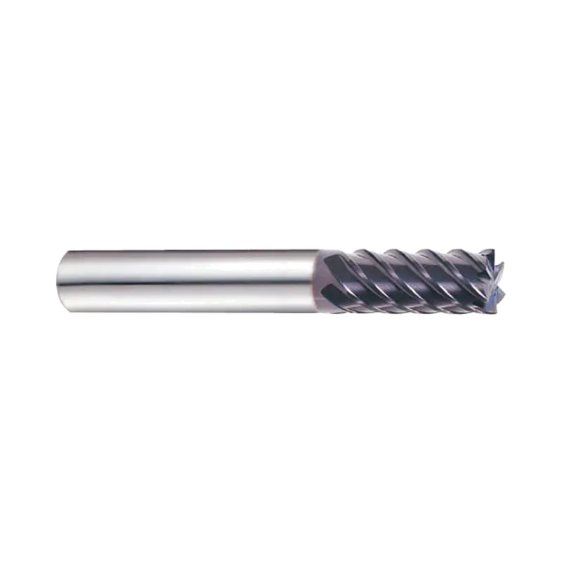 (Eh915) Jet-Power Carbide 6- And 8-Flute End Mill – Long-Length, Plain Shank For Stainless Steel & Titanium 1