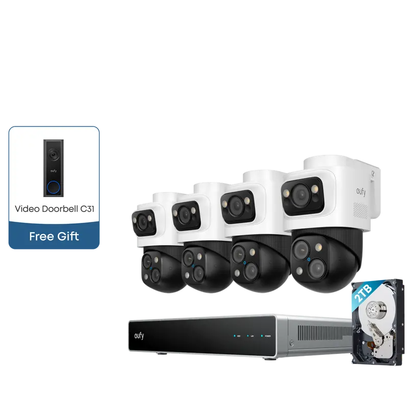 Eufy S4 Max Poe Nvr Security System With C31 Video Doorbell 1