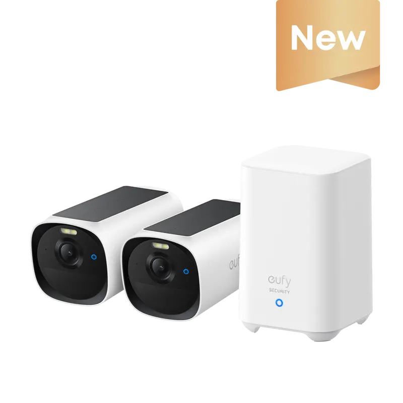Eufycam E40 Two-Camera Bundle With Homebase 2 1