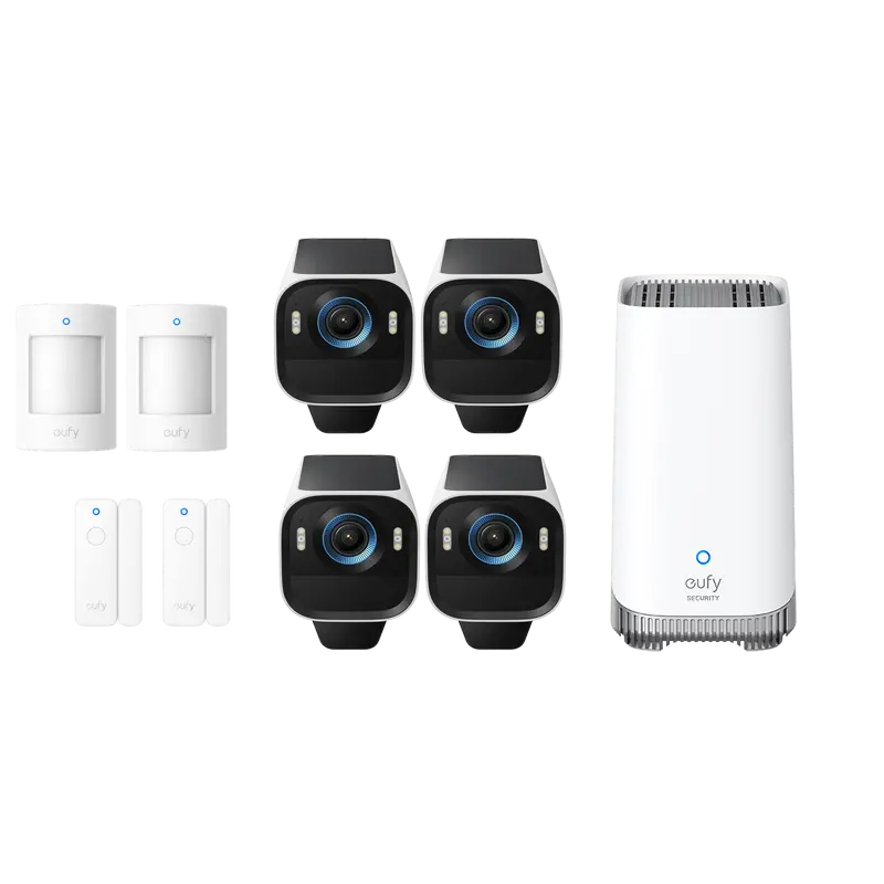 Eufycam S3 Pro 4-Camera Alarm System With Homebase S380 1