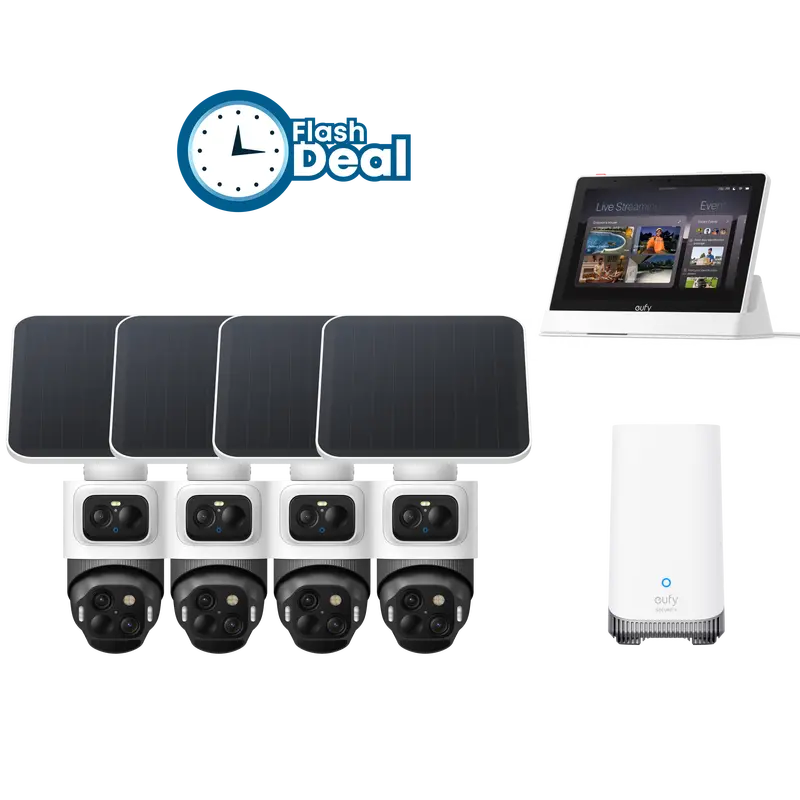 Eufycam S4 4-Cam Surveillance System With Eufy Smart Display E10 1