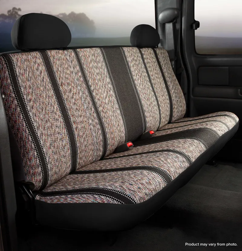 Fia Tr40 Series Custom Rear Seat Cover – Black Wine Saddleblanket Fit For Jeep Wrangler 1