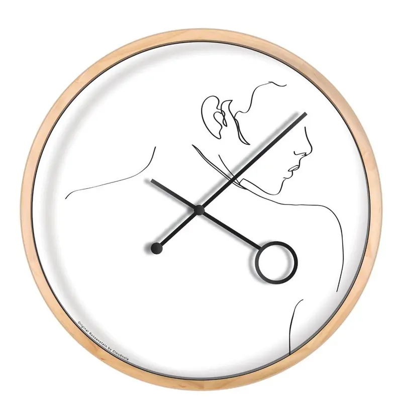 Flirt Contemporary Wall Clock With Playful Design 1