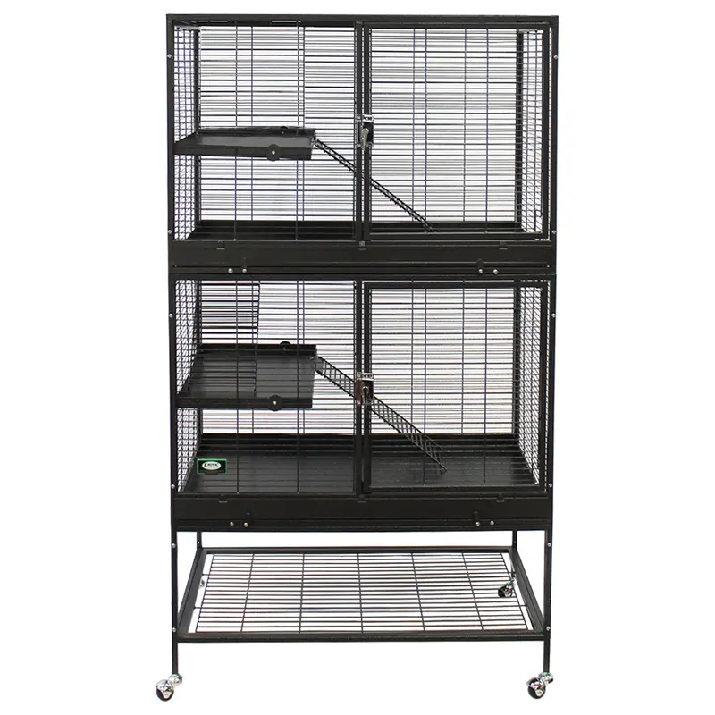 Four-Tier Mansion Habitat – Expandable Vertical Living Space For Small Pets 1