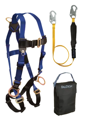 Full-Body Harness With Back And Side D-Rings, Mating Buckles, 6-Foot Softpack Lanyard, And Gear Bag 1