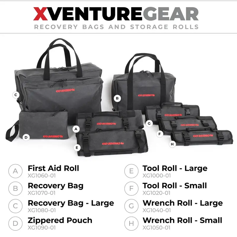Go Rhino Xg1000-01 Xventure Gear Tool Roll – Large Capacity, Heavy-Duty Organized Storage 1