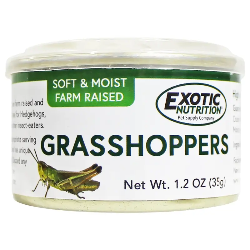 Grasshoppers In Brine – Shelf-Stable Canned Protein Snack For Reptiles 1