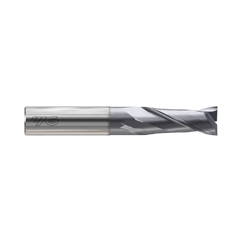 Gyf99 Hss-Pm Coated 2-Flute Short-Length End Mill — Flat Shank 1