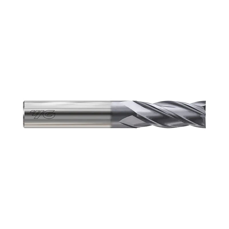 Gyg02 Hss-Pm Coated 4-Flute Long-Length End Mill — Flat Shank 1