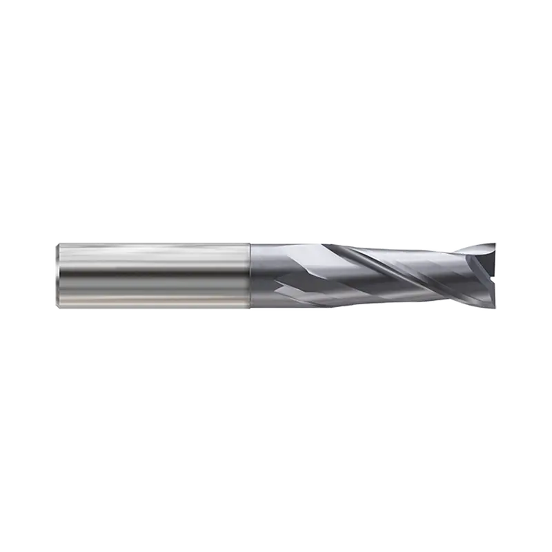 Gyg72 Hss-Pm Coated 2-Flute Short-Length End Mill — Plain Shank 1