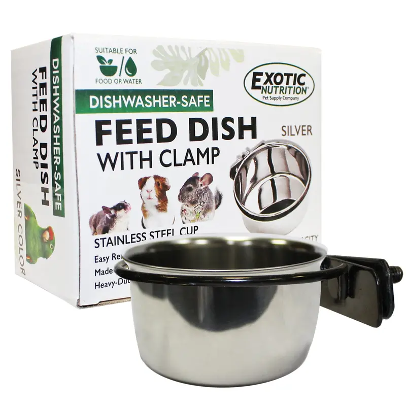 Heavy-Duty Stainless Steel Feed Dish 1