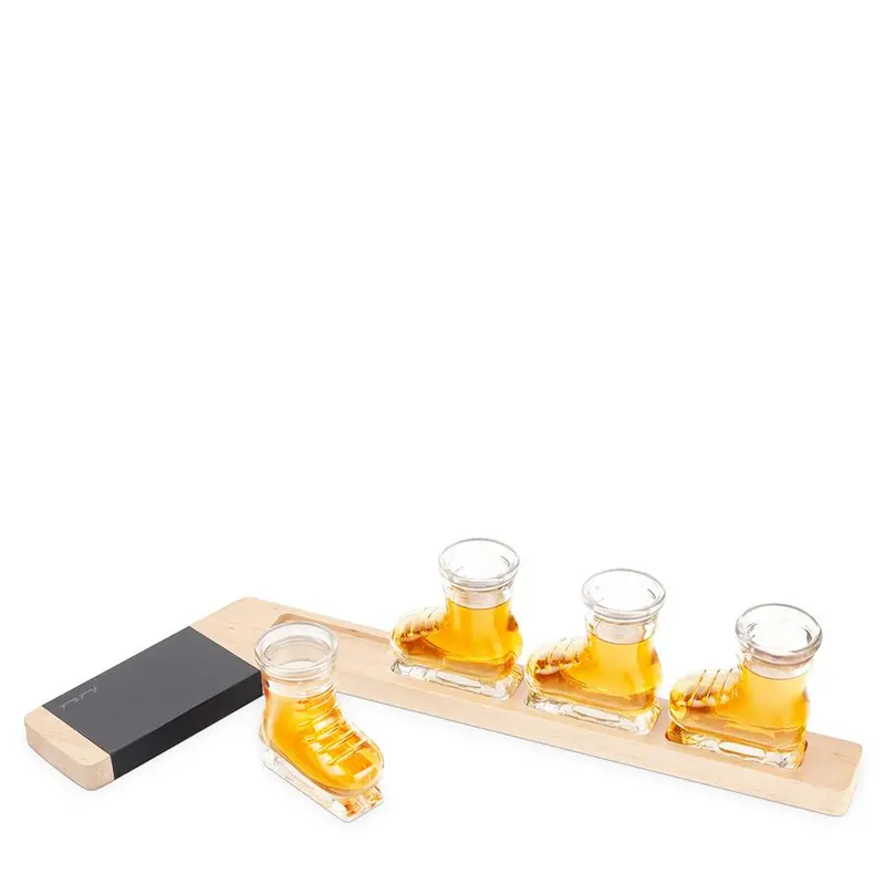 Hockey-Themed Shot Glass Flight Set 1