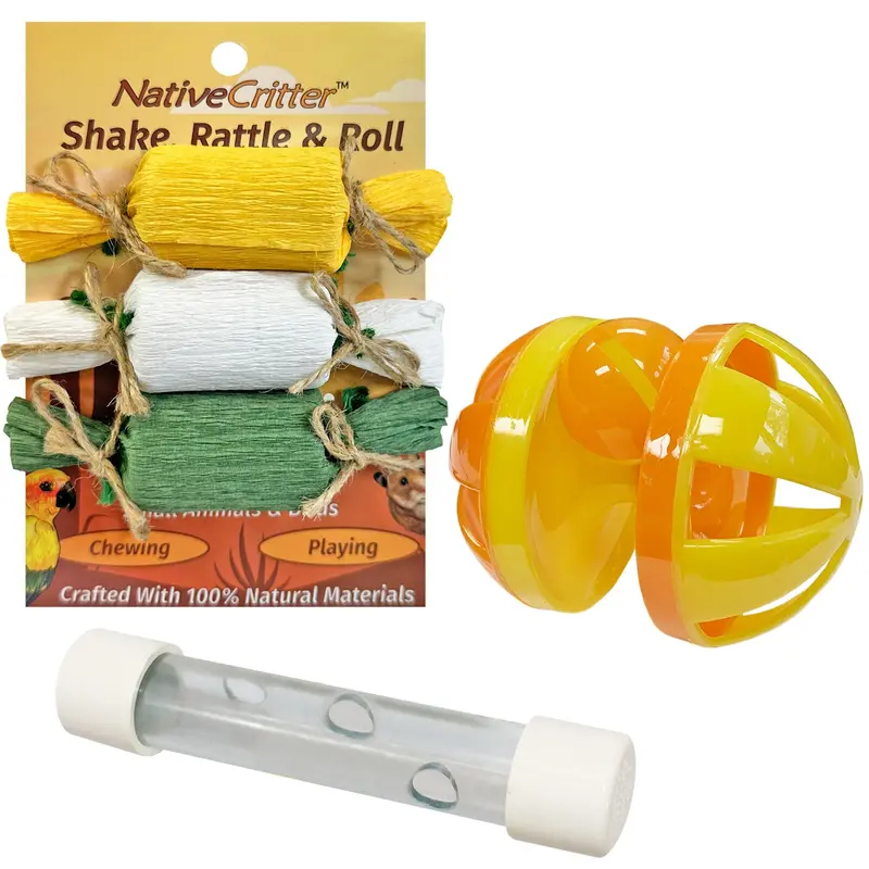 Interactive Rolling Toy Bundle For Rodent Enrichment 1