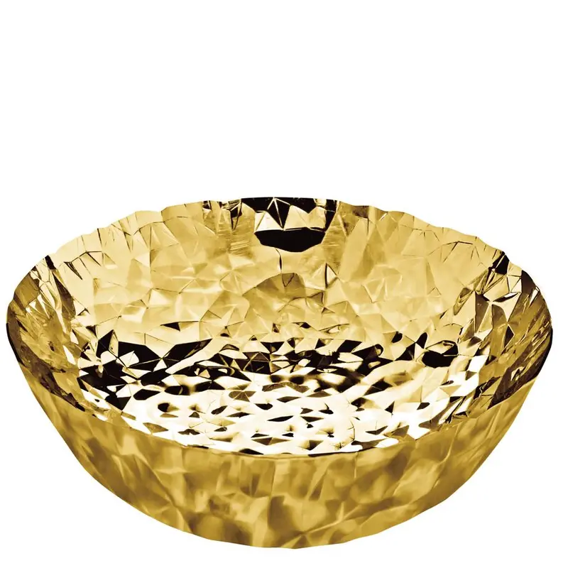Joy N.11 Gold-Finished Round Basket 1