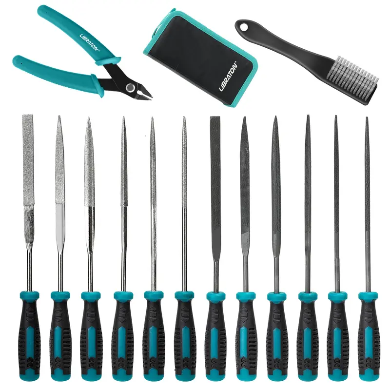 Libraton 14-Piece Precision Needle File And Wire Cutter Combo – For Detailed Craft And Repair Work 1