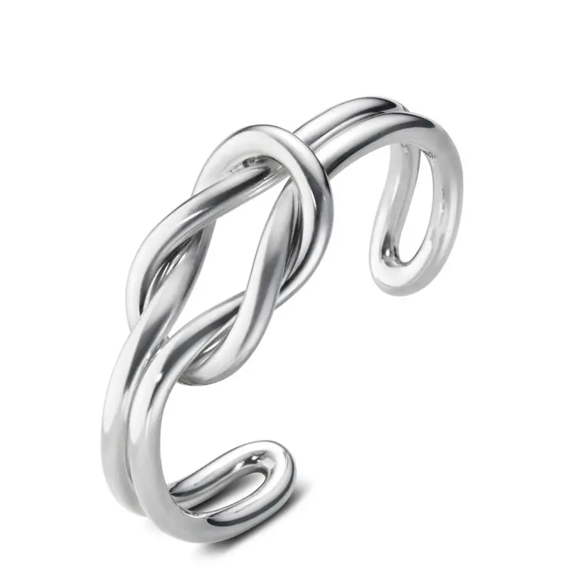 Love Knot Adjustable Metal Bangle 1