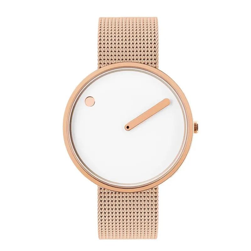 Picto 40Mm Minimalist Watch With Mesh Strap 1