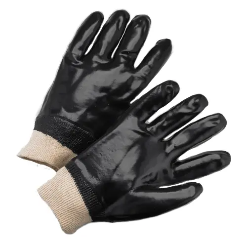 Pip 1007 Pvc-Dipped Work Gloves – Interlock Liner, Knit Wrist Cuff, 12 Pairs 1