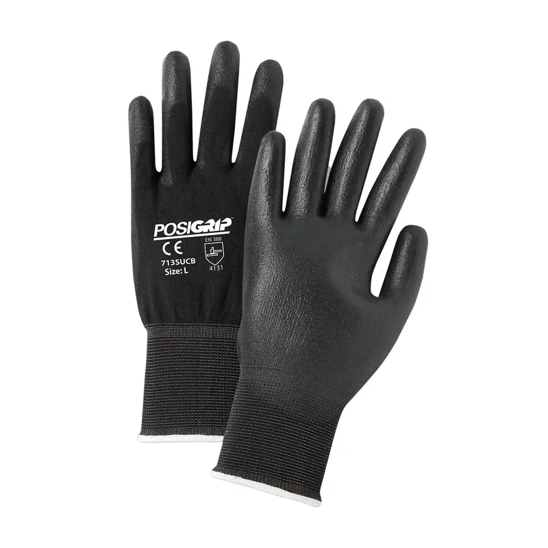 Pip 713Sucb Seamless Nylon Glove – Pu Flat Palm & Finger Grip, 12 Pairs 1