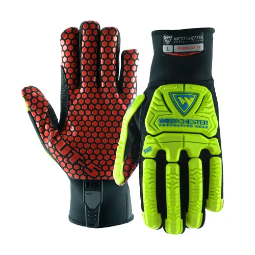 Pip Rig Cat 5 Heavy-Duty Impact Gloves For Oil & Gas – Model 87030 (6 Pairs) 1
