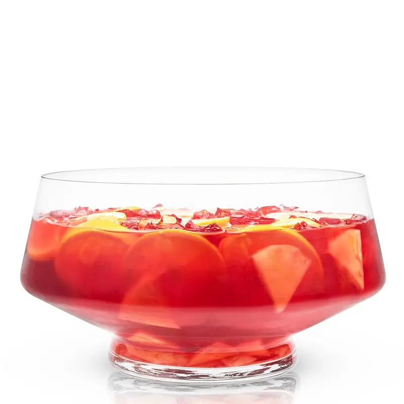 Raye Footed Punch Bowl – Elegant Entertaining Vessel With Stable Base 1
