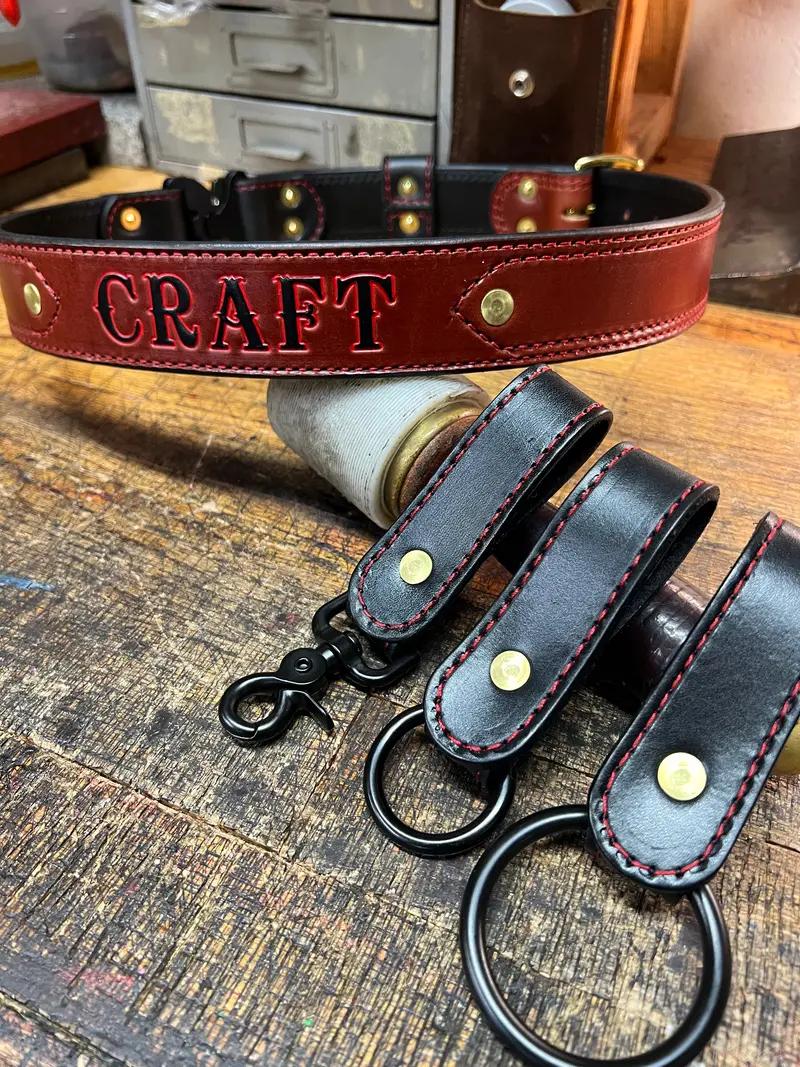 Rugged Bunker-Style Leather Belt With Premium Interior Lining 1