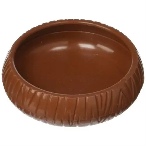 Shallow Ceramic Dish For Mealworm Feeding 1