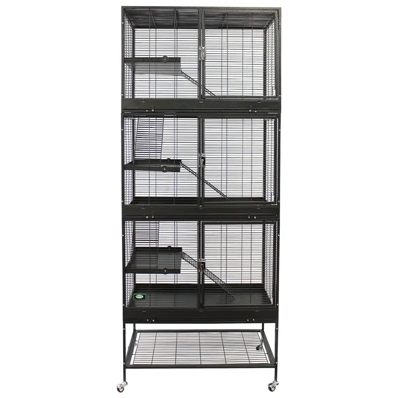 Six-Tier Mansion Habitat – Spacious Multi-Level Cage For Ferrets And Chinchillas 1