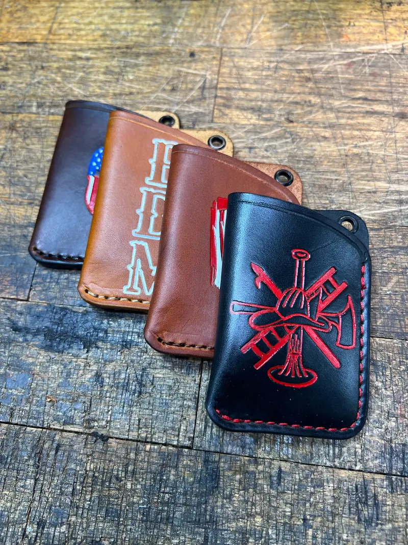 Slim Genuine Leather Minimalist Card Wallet 1