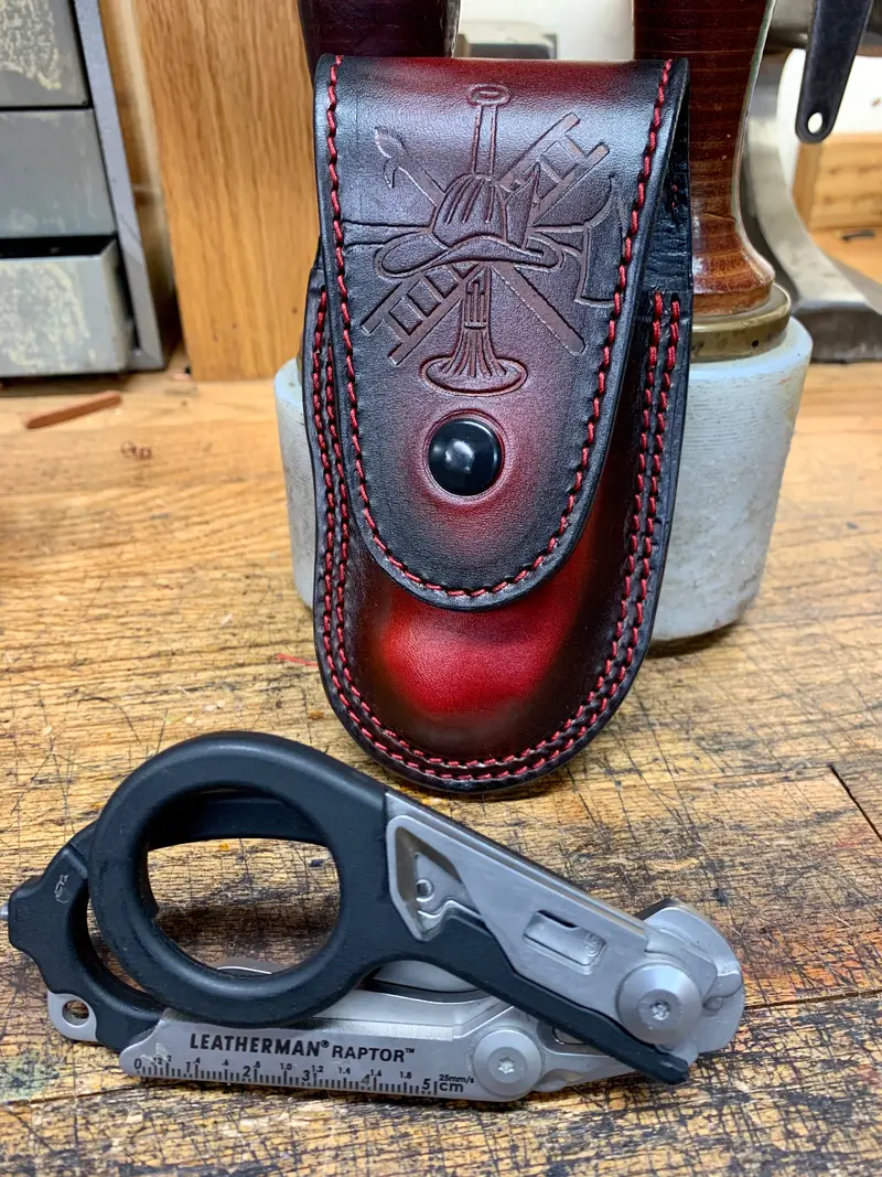 Smoked-Edge Leatherman Raptor Case – Flap Closure & Lined 1
