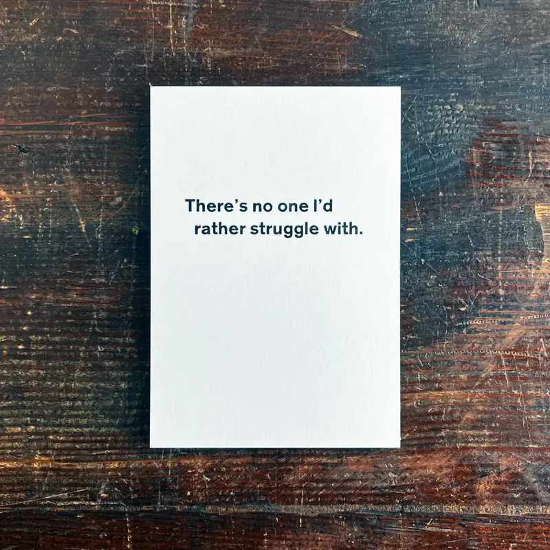 Struggle With Greeting Card 1