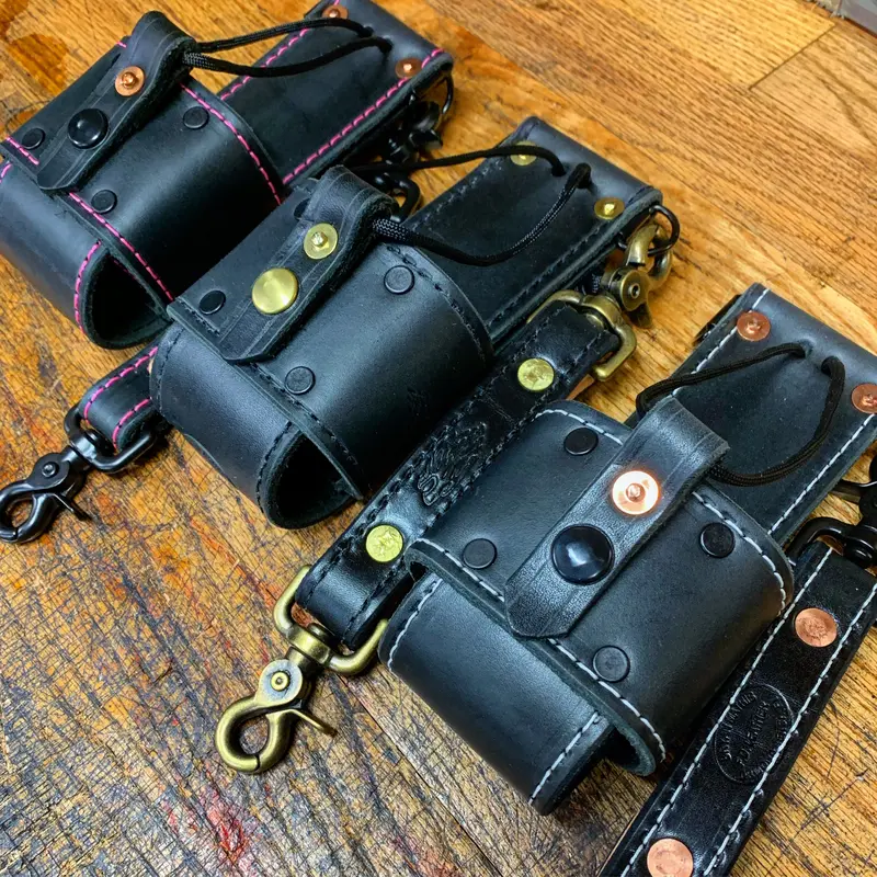 Universal Leather Radio Carry Case – Adjustable Fit & Rugged Build 1