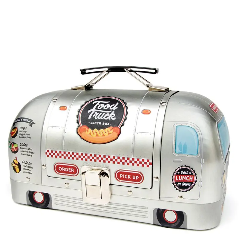 Vintage-Style Food Truck-Themed Lunch Box 1