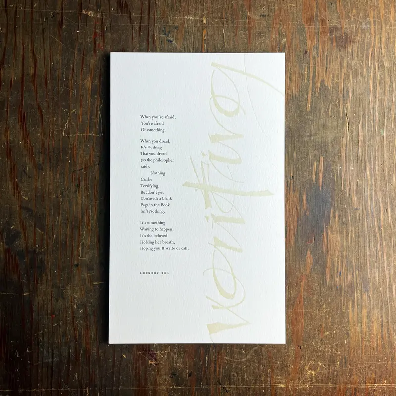 Waiting Literary Broadside 1